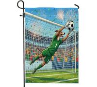 Bandiere da giardino con cane levriero 2026, 30,5 x 45,7 cm, double face, per decorazioni esterne, per giocare a cucciolo di portiere, bandiera per casa, sport all'aperto, piccola bandiera per prato