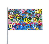 Bandiere da giardino con carte della Loteria messicana, 3 x 5 piedi, grandi, di benvenuto, per decorazioni da esterno, per feste in giardino