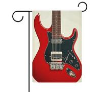 Bandiere da giardino con chitarra elettrica magica, 30,5 x 45,7 cm, doppia faccia, bandiera estiva da giardino, decorazioni stagionali per le vacanze