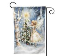 Bandiere da giardino con elfo dei sogni di Natale, 30,5 x 45,7 cm, morbida bandiera per camera da letto e interni, leggera e senza pieghe, bandiere da cortile su entrambi i lati, per decorazioni