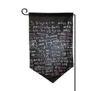 Bandiere da giardino con formula matematica verticale su entrambi i lati, 30,5 x 45,7 cm, primavera, estate, stagionale, cortile, decorazione da appendere, taglia unica