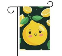 Bandiere da giardino con frutta e limone, 30,5 x 45,7 cm, doppia faccia, bandiera estiva da giardino di benvenuto, bandiere da giardino, decorazioni stagionali per le vacanze