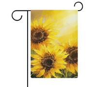 Bandiere da giardino con girasoli gialli 30,5 x 45,7 cm, bandiera esterna a doppia faccia bandiera estiva da giardino di benvenuto bandiere da giardino stagionali decorazioni per le vacanze