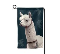 Bandiere da giardino con lama alpaca verticale su entrambi i lati, 30 x 45 cm, bandiera stagionale primaverile estate per vacanze fattoria cortile decorazione da appendere per esterni, taglia unica