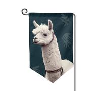 Bandiere da giardino con lama alpaca verticale su entrambi i lati, 30 x 45 cm, bandiera stagionale primaverile estate per vacanze fattoria cortile decorazione da appendere per esterni, taglia unica
