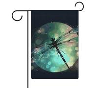 Bandiere da giardino con libellula animale galassia 30,5 x 45,7 cm bandiera esterna a doppia faccia bandiera estiva da giardino di benvenuto bandiere da giardino stagionali decorazioni per le vacanze
