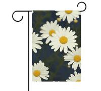 Bandiere da giardino con margherite, 30,5 x 45,7 cm, double face, bandiera estiva, bandiera floreale di benvenuto da giardino, decorazioni stagionali per le vacanze