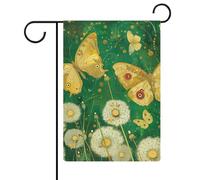 Bandiere da giardino con motivo a farfalla gialla 30,5 x 45,7 cm, bandiera esterna a doppia faccia bandiera estiva da giardino di benvenuto bandiere da giardino stagionali decorazioni per le vacanze