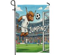 Bandiere da giardino con mucca delle Highland 2026, 30,5 x 45,7 cm, double face, per decorazioni esterne, con animali da portiere, modello per salvare la bandiera della casa, per sport all'aperto