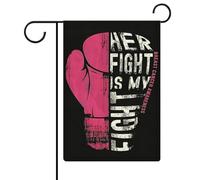 Bandiere da giardino con nastro rosa, fede, speranza, amore e girasole, per la sensibilizzazione sul cancro al seno, bandiere bifacciali, bandiere per le festività, per decorazioni da esterno, 12,6 x