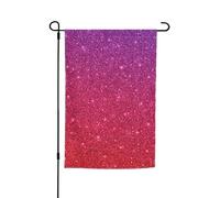 Bandiere da giardino con paillettes sfumate e stampa scintillante, 30,5 x 45,7 cm, double face, decorazione stagionale per la casa e per tutte le stagioni
