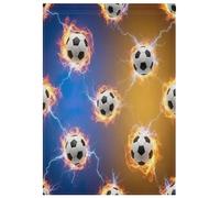 Bandiere da giardino con palline da calcio sfumate per esterni decorative su entrambi i lati, per patio, prato, decorazione per la casa, 71,1 x 101,6 cm