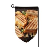 Bandiere da giardino con panini al formaggio bandiera verticale a doppia faccia 30,5 x 45,7 cm bandiera primaverile estate stagionale vacanza fattoria cortile decorazione da appendere all'aperto