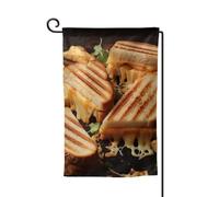 Bandiere da giardino con panini al formaggio bandiera verticale a doppia faccia 30,5 x 45,7 cm bandiera primaverile estate stagionale vacanza fattoria cortile decorazione da appendere all'aperto