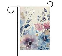 Bandiere da giardino con pittura ad acquerello floreale 30,5 x 45,7 cm bandiera esterna a doppia faccia bandiera estiva bandiera floreale benvenuto giardino bandiere stagionali decorazioni per le