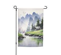 Bandiere da giardino con pittura paesaggistica per esterni su entrambi i lati bandiere da cortile 30 x 45,7 cm piccole bandiere da giardino stagionali per decorazioni interne ed esterne