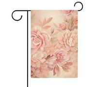 Bandiere da giardino con rose e fiori, 30,5 x 45,7 cm, doppia faccia, bandiera estiva da cortile, bandiere floreali da giardino, decorazioni stagionali per le vacanze