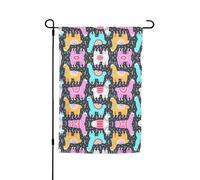 Bandiere da giardino con stampa alpaca indiana, 30,5 x 45,7 cm, double face, decorazione stagionale per la casa e per tutte le stagioni