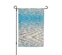 Bandiere da giardino con stampa di acqua di mare trasparente, 30,5 x 45,7 cm, double face, decorazione stagionale per la casa e per tutte le stagioni