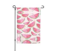 Bandiere da giardino con stampa di anguria e frutta fresca, 30,5 x 45,7 cm, double face, decorazione stagionale per la casa e per tutte le stagioni
