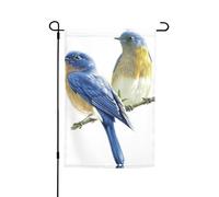Bandiere da giardino con stampa di due uccellini, 30,5 x 45,7 cm, double face, decorazione stagionale per la casa e per tutte le stagioni
