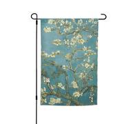 Bandiere da giardino con stampa di fiori di mandorlo, 30,5 x 45,7 cm, per tutte le stagioni, decorazione per cortili all'aperto