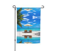 Bandiere da giardino con stampa di mare tropicale, 30,5 x 45,7 cm, double face, decorazione stagionale per la casa all'aperto e per tutte le stagioni