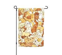 Bandiere da giardino con stampa di un bel retriever, 30,5 x 45,7 cm, double face, decorazione stagionale per la casa e per tutte le stagioni