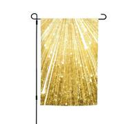 Bandiere da giardino con stampa dorata Bling 30,5 x 45,7 cm bandiera per tutte le stagioni decorazione esterna cortile per patio