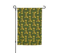 Bandiere da giardino con stampa giraffa, 30,5 x 45,7 cm, double face, decorazione stagionale per la casa e per tutte le stagioni