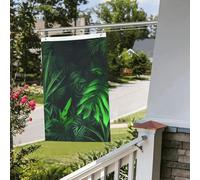 Bandiere da giardino con stampa su entrambi i lati, per esterni, divertente, verde, giungla, tropicale, giardino, bandierine per interni ed esterni