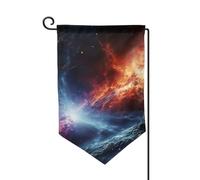 Bandiere da giardino con stelle dello spazio, verticali, bifacciali, per casa, 12 x 18 pollici, primavera ed estate, decorazione stagionale da appendere per esterni, cortile, fattoria, taglia unica