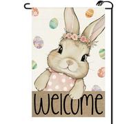Bandiere da giardino Cute Easter Bunny Easter Egg Piccola bandiera
