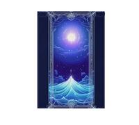 Bandiere da giardino dei tarocchi dell'oceano banner all'aperto per la decorazione del cortile 28x40 double sided