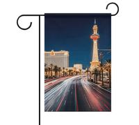 Bandiere da giardino di Las Vegas, 30,5 x 45,7 cm, double-face, per esterni, stagionali, per patio, cortile, terrazza, veranda, giardino, terrazza, balcone, prato, decorazione per la casa