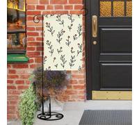 Bandiere da giardino disegnate a mano scarabocchi 30,5 x 45,7 cm doppia faccia piccola bandiera da giardino all'aperto bandiere da giardino bandiere stagionali per Natale fattoria esterna decorazioni