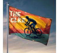 Bandiere da giardino divertente Ride The Clke: Adventure Awaits! Bandiere divertenti divertenti (30 x 45 cm)