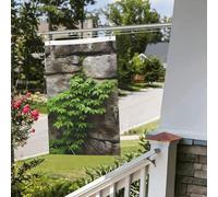 Bandiere da giardino divertenti per esterni con pianta su muro di pietra, bandiera da giardino, stampa su entrambi i lati, bandiera da giardino, benvenuto, per casa, prato, decorazione per interni