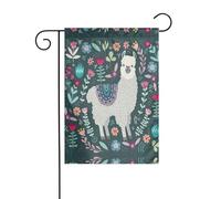 Bandiere da giardino double-face con stampa floreale a forma di lama, 30,5 x 45,7 cm, per anniversari, matrimoni, vacanze, cortile, decorazione esterna esterna