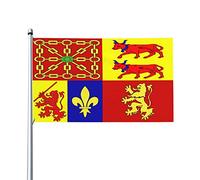 Bandiere Da Giardino Drapeau Proposé Pour Les Pyrenees-Atlantiques Bandiera Da Cortile Antivento Bandiere Decorative Premium Banner Giardino Per Fattoria Prato Esterna 90X150 CM