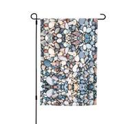 Bandiere da giardino e spiaggia, con stampa di ciottoli colorati, 30,5 x 45,7 cm, double face, decorazione stagionale per la casa e per tutte le stagioni