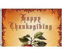 Bandiere Da Giardino Fall Leaves Happy Thanksgiving Day Celebrate Autumn Harvest Bandiera Decorativa Premium Bandiere Da Cortile Resistente Intemperie Bandiera Dell'Orgoglio Per Prato 152X90CM