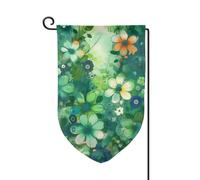 Bandiere da giardino floreali verdi astratte stagionali verticali su entrambi i lati bandiera della casa 30,5 x 45,7 cm bandiera primaverile estate stagionale vacanza fattoria cortile decorazione da
