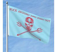 Bandiere Da Giardino Fuck Around And Find Out Bandiera Da Cortile Premium Bandiere Decorative Durevole Banner Giardino Per Giardino Feste Cortile 90X150 CM