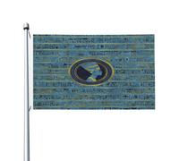 Bandiere Da Giardino Gold Blue Egyptian Egypt Hieroglyphs Pride Flag Durevole Bandiera Decorativa Colore Vivido Bandiera Dell'Orgoglio Per Festival Prato Portico 152X90CM