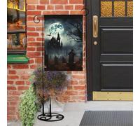 Bandiere da giardino gotiche Happy Halloween 30,5 x 45,7 cm doppia faccia piccola bandiera da giardino all'aperto bandiere da giardino bandiere stagionali per Natale fattoria decorazioni esterne