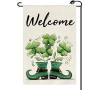Bandiere da giardino Green Shamrocks Inside Boots Spring Saint Patrick’s