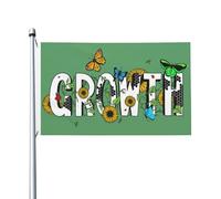 Bandiere Da Giardino Growth Covered In Butterflies Sunflowers And Vines Bandiere Da Cortile Durevole Pride Flag Premium Bandiera Dell'Orgoglio Per Esterno Festival Prato 152X90CM