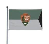 Bandiere Da Giardino Guidon Of The United States National Park Service Bandiere Decorative Premium Outdoor Bandiera Durevole Banner Giardino Per Cortile Giardino Esterna 90X150 CM