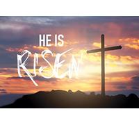 Bandiere Da Giardino He Is Risen Good Friday Bandiere Da Cortile Colore Vivido Bandiera Decorativa Durevole Pride Flag Per Festival Prato Portico 152X90CM
